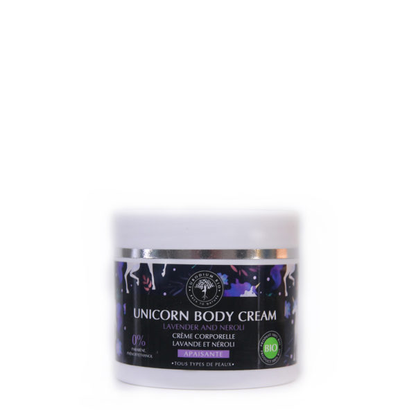 Crème corps apaisante bio au lavande et néroli – unicorn body cream